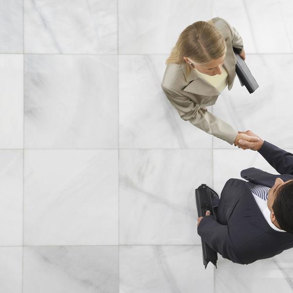 Man and Woman Happy to Work